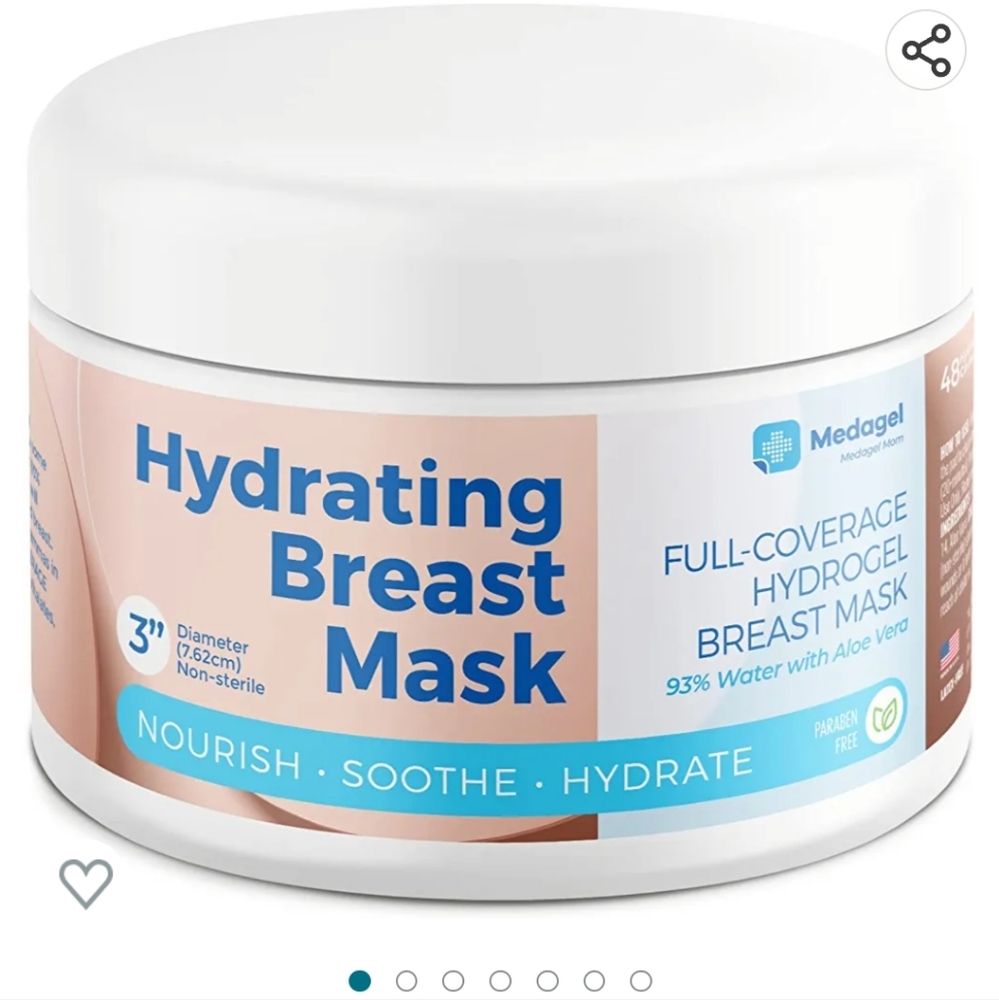 Medagel Hydrogel Pads for Breastfeeding, Hydrating Breast Mask, Instant Soothing